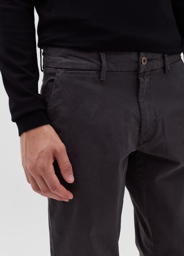 Ovs Pantalone Chino Regular Fit In Cotone Stretch