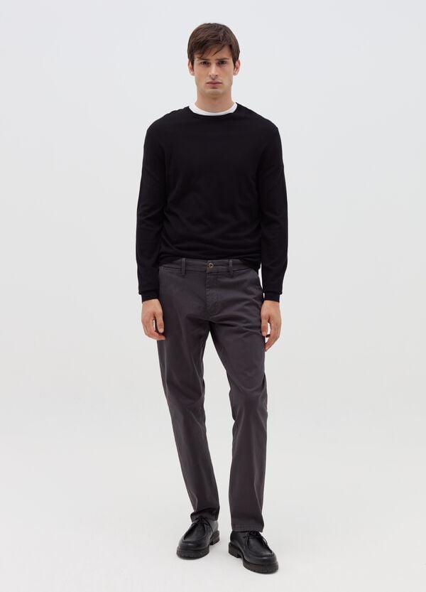 Ovs Pantalone chino regular fit in cotone stretch