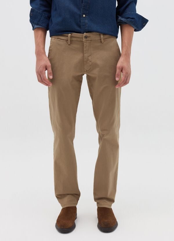 Ovs Pantalone Chino Regular Fit In Cotone Stretch