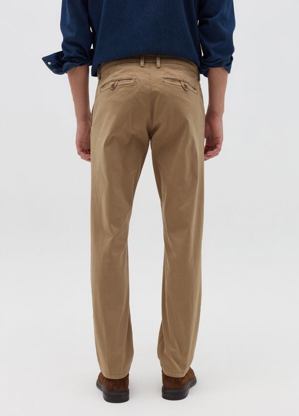 Ovs Pantalone Chino Regular Fit In Cotone Stretch