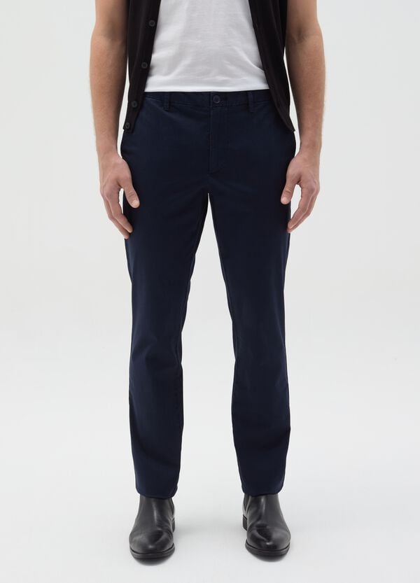 Ovs Pantalone Chino Slim Fit In Cotone Stretch