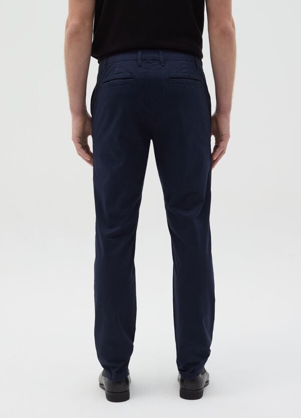 Ovs Pantalone Chino Slim Fit In Cotone Stretch