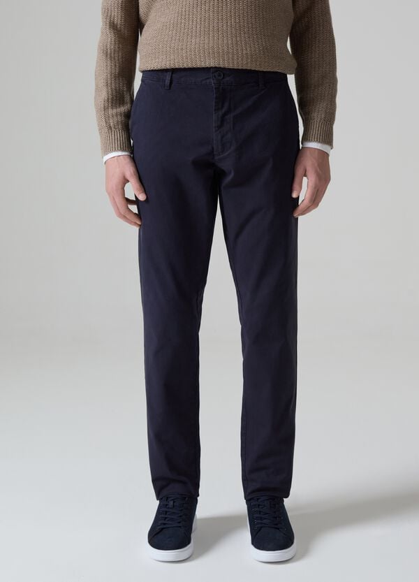 Ovs Pantalone Chino Slim Fit In Cotone Stretch