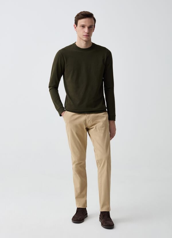 Ovs Pantalone chino slim fit in cotone stretch