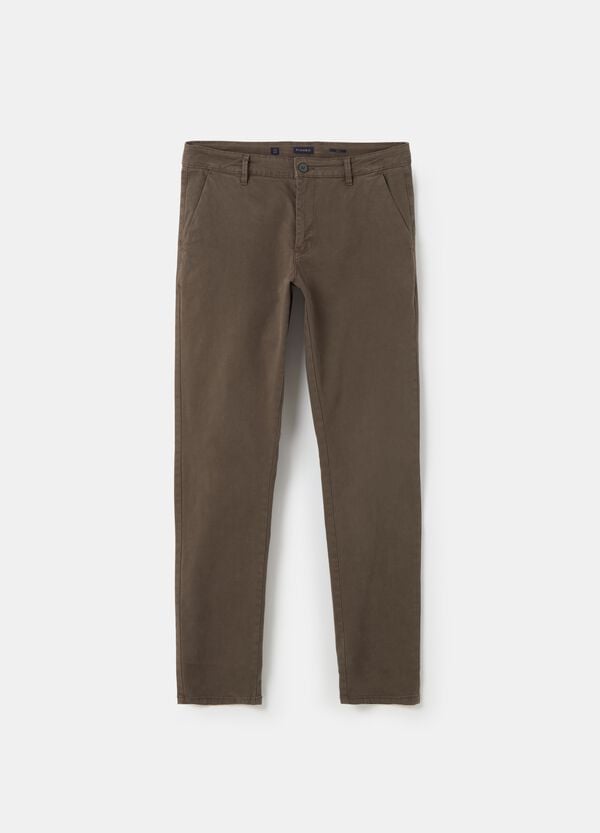 Ovs Pantalone Chino Slim Fit In Cotone Stretch