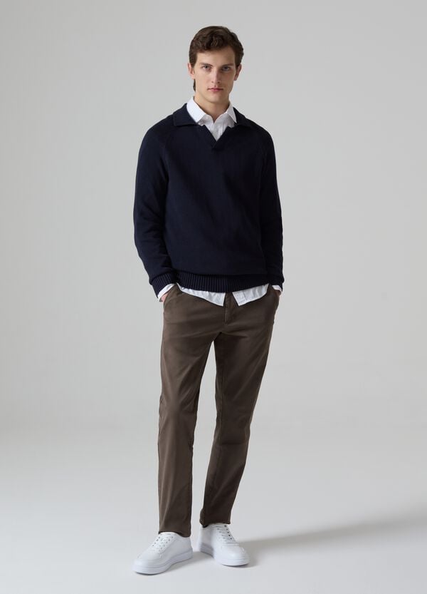 Ovs Pantalone chino slim fit in cotone stretch