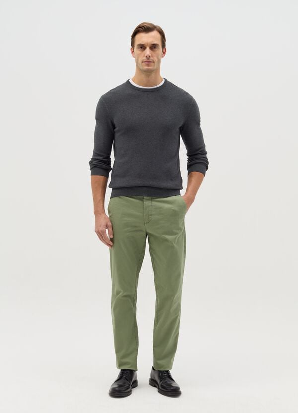 Ovs Pantalone chino slim fit in cotone stretch
