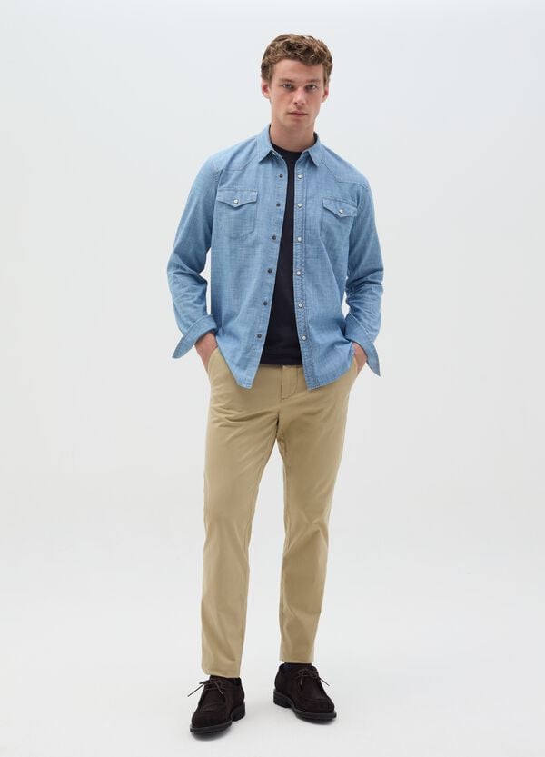 Ovs Pantalone chino slim fit in cotone stretch