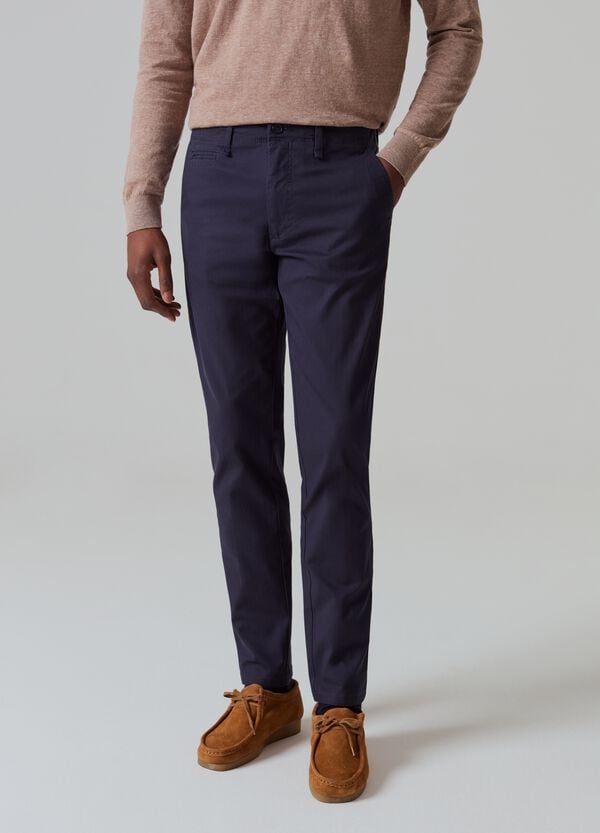 Ovs Pantalone Chino Slim Fit In Cotone Stretch