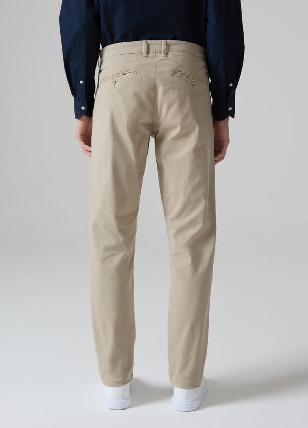 Ovs Pantalone Chino Slim Fit In Cotone Stretch