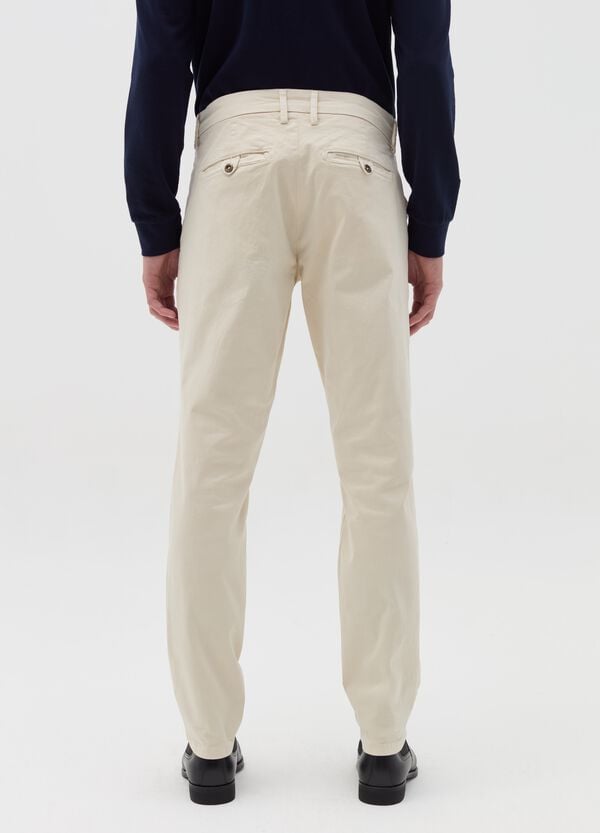 Ovs Pantalone Chino Slim Fit In Cotone Stretch