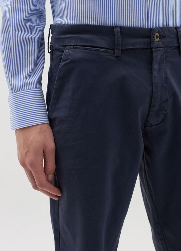 Ovs Pantalone Chino Slim Fit In Cotone Stretch