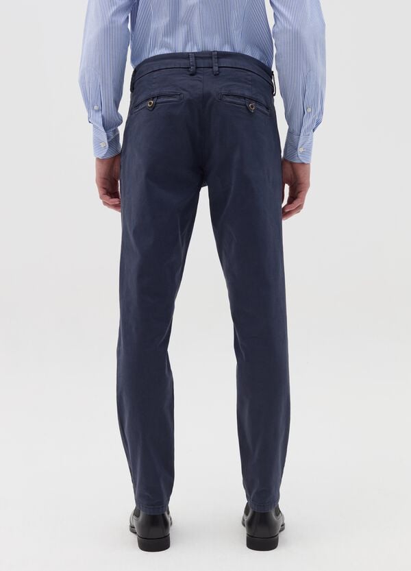 Ovs Pantalone Chino Slim Fit In Cotone Stretch