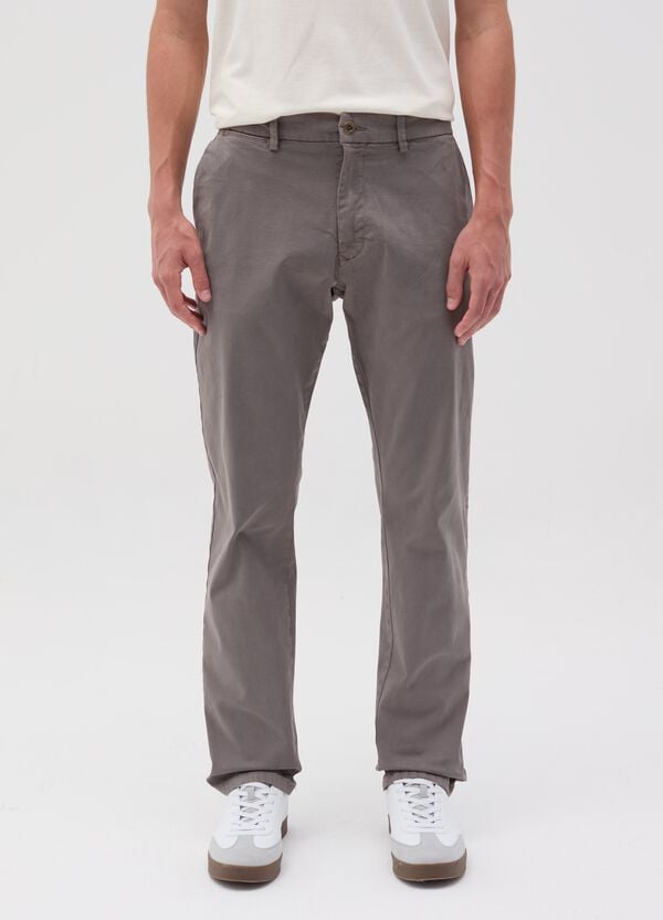 Ovs Pantalone Chino Slim Fit In Cotone Stretch