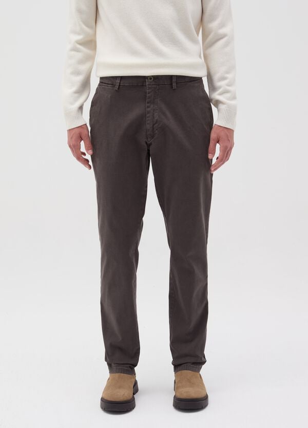 Ovs Pantalone Chino Slim Fit In Cotone Stretch