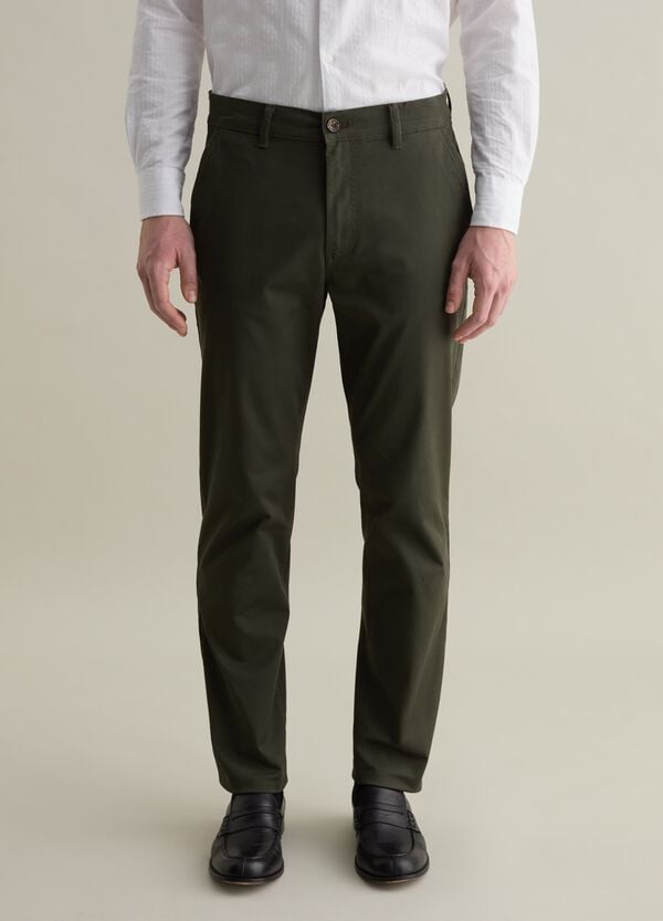 Ovs Pantalone Chino Slim Fit In Twill Stretch