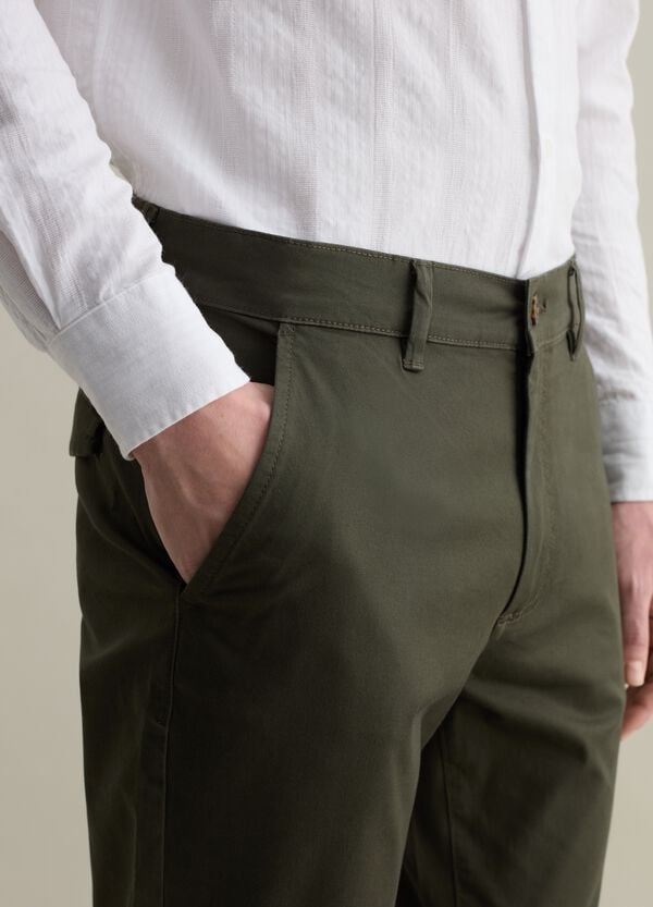 Ovs Pantalone Chino Slim Fit In Twill Stretch