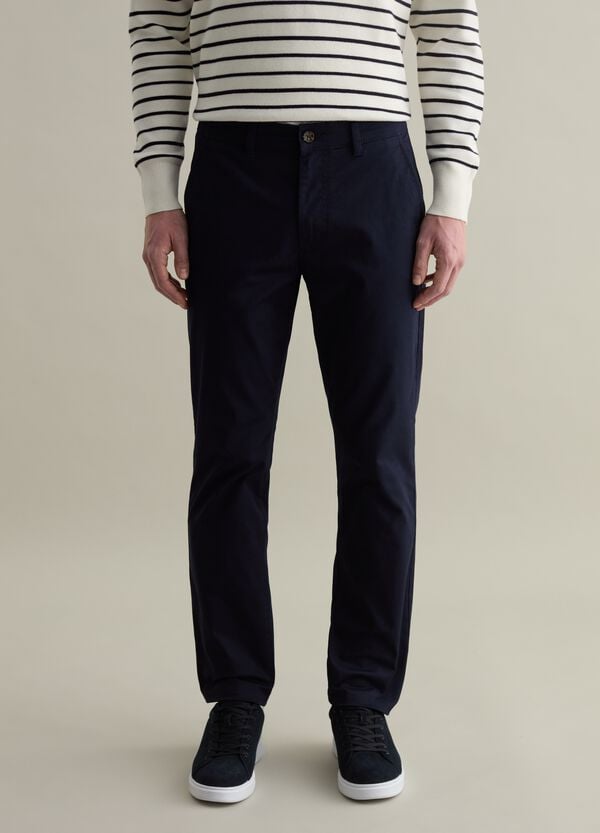 Ovs Pantalone Chino Slim Fit In Twill Stretch