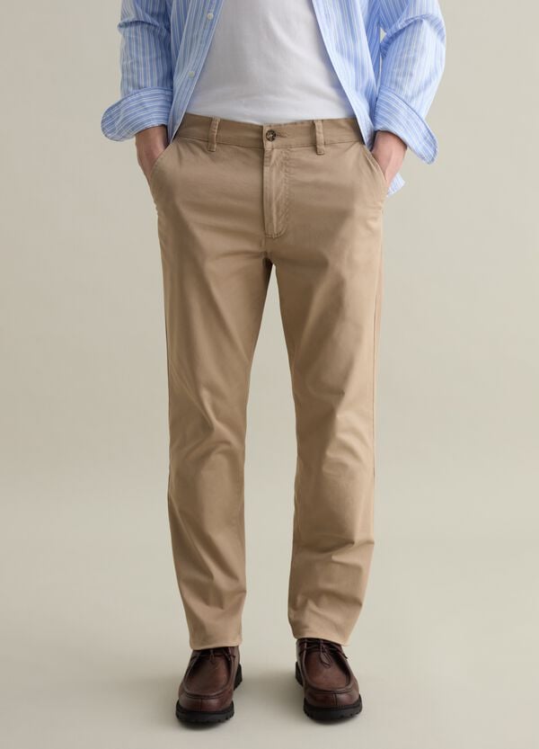 Ovs Pantalone Chino Slim Fit In Twill Stretch