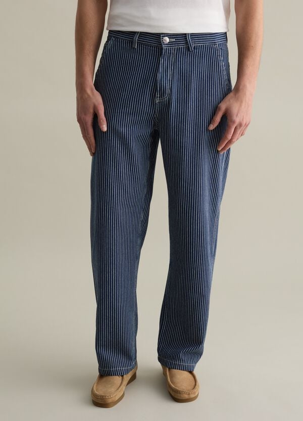 Ovs Pantalone Chino Worker Gessato