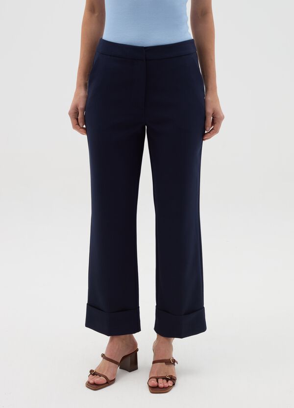 Ovs Pantalone Crop Con Risvolti