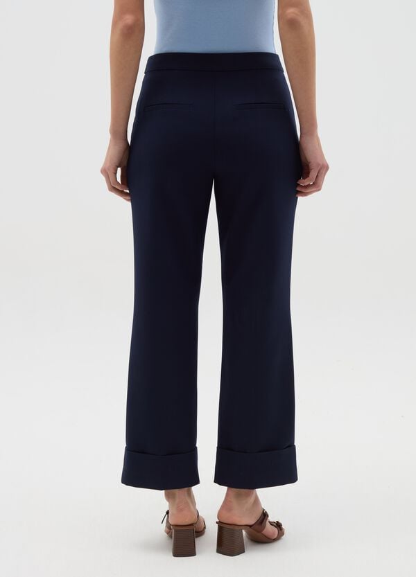 Ovs Pantalone Crop Con Risvolti