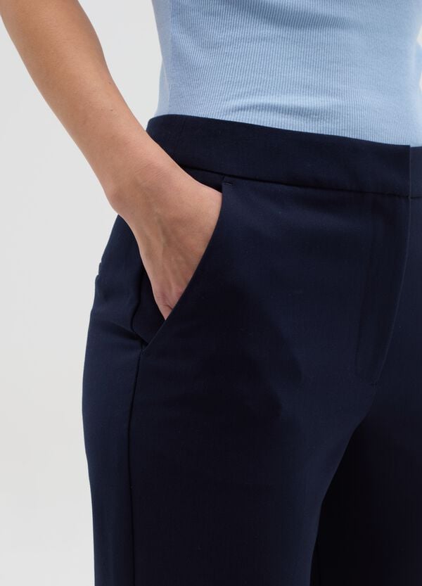 Ovs Pantalone Crop Con Risvolti