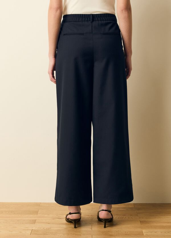 Ovs Pantalone Cropped A Gamba Larga Con Pinces