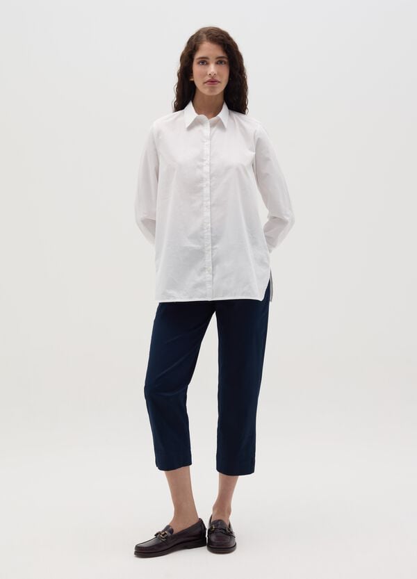 Ovs Pantalone cropped a sigaretta blu