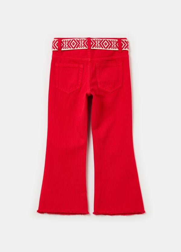 Ovs Pantalone Flare Fit Con Cintura Ricamata