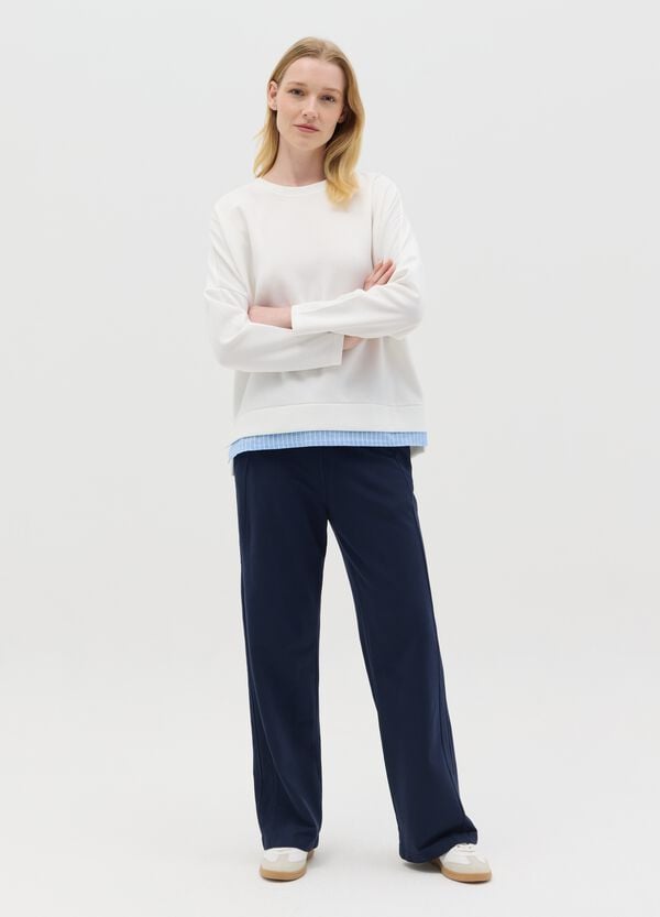 Ovs Pantalone fluido a gamba larga blu