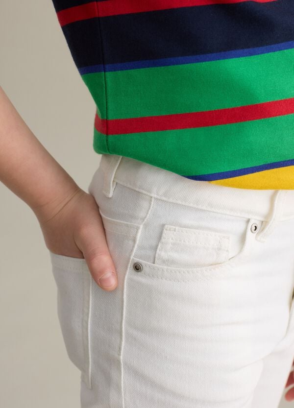 Ovs Pantalone In Cotone E Lino Cinque Tasche