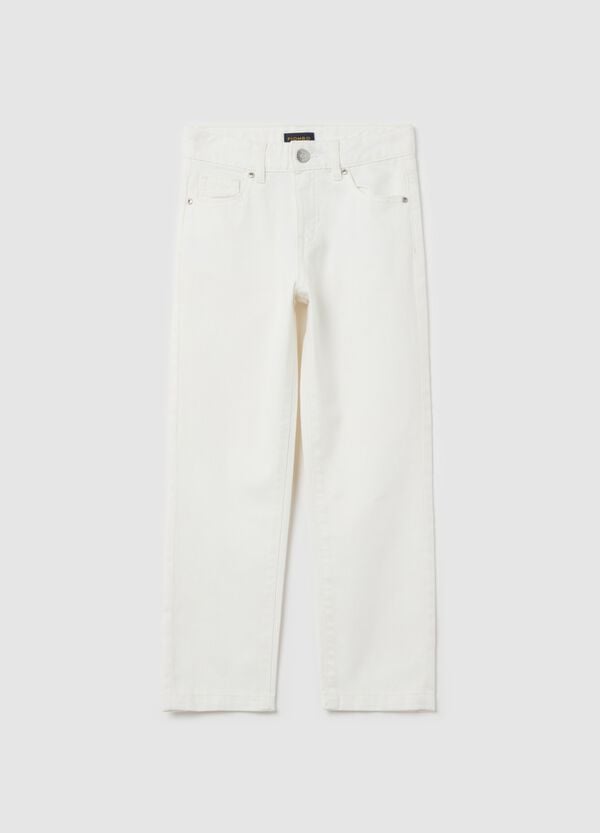 Ovs Pantalone In Cotone E Lino Cinque Tasche