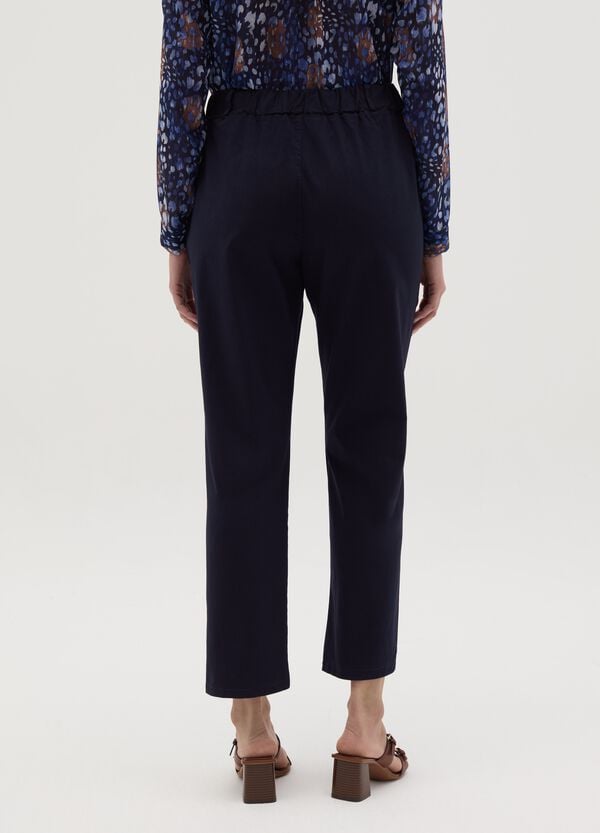Ovs Pantalone In Cotone Stretch Con Coulisse