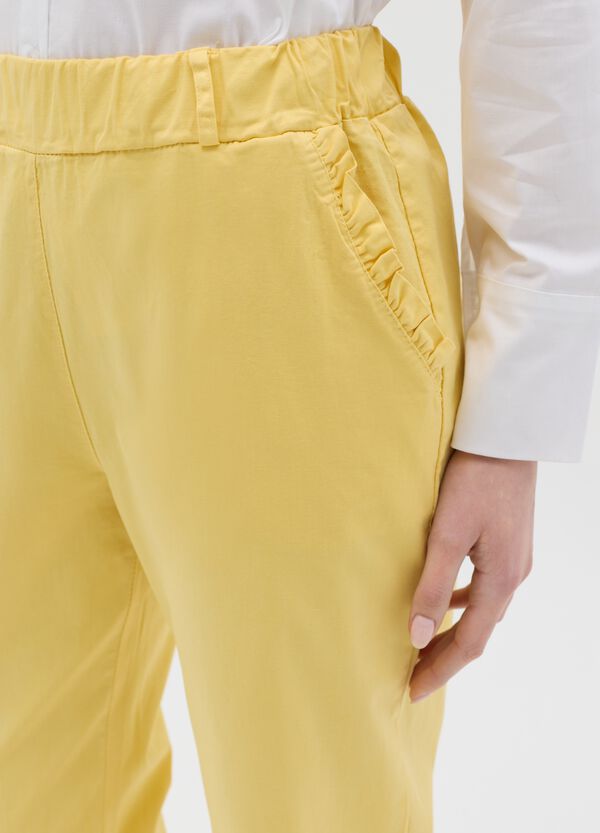 Ovs Pantalone In Cotone Stretch Con Coulisse