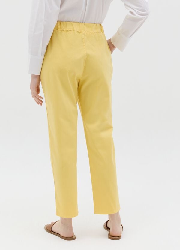 Ovs Pantalone In Cotone Stretch Con Coulisse