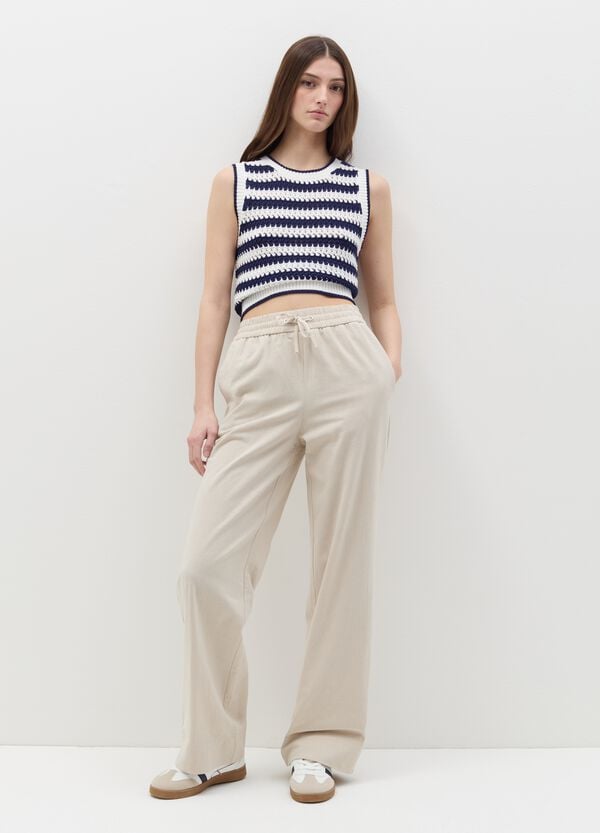 Ovs Pantalone jogger fluido in cotone