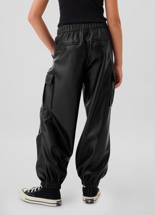 Ovs Pantalone Parachute Cargo Effetto Lucido