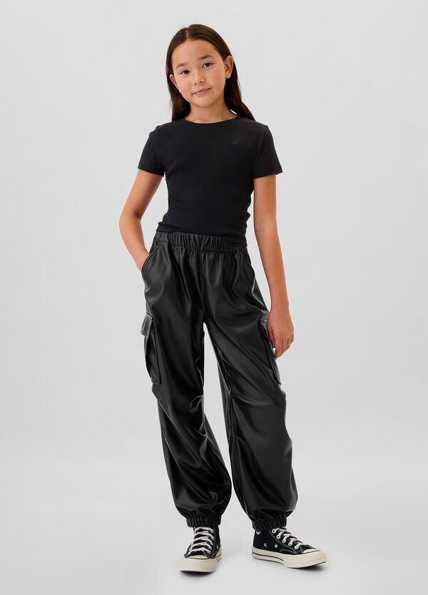 Ovs Pantalone parachute cargo effetto lucido