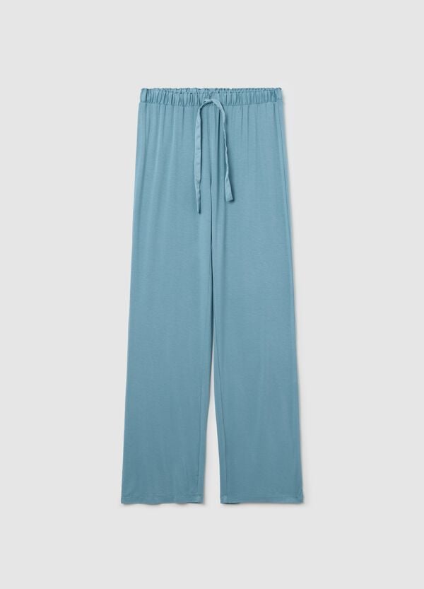 Ovs Pantalone pigiama blu con coulisse