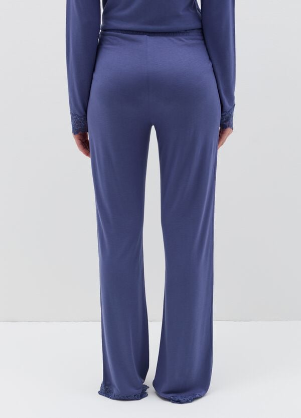 Ovs Pantalone Pigiama Con Inserto In Pizzo