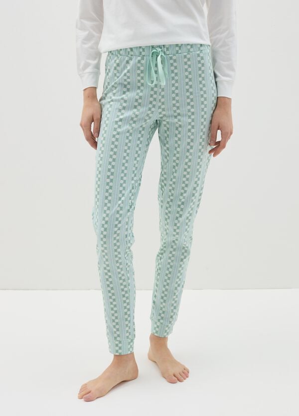 Ovs Pantalone Pigiama Con Motivo A Fiorellini