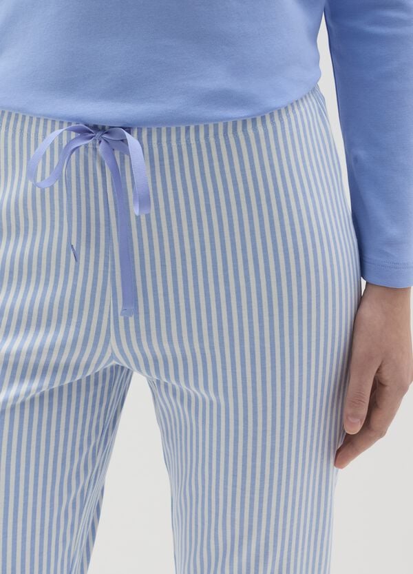Ovs Pantalone Pigiama In Cotone A Righe