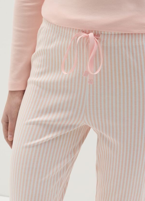 Ovs Pantalone Pigiama In Cotone A Righe