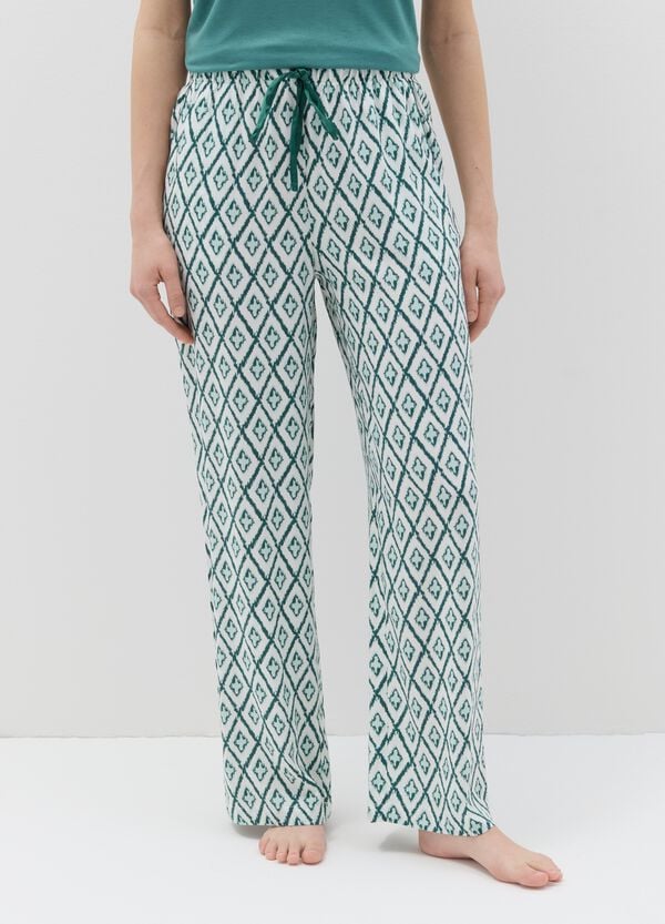Ovs Pantalone Pigiama In Viscosa Stampa Ikat