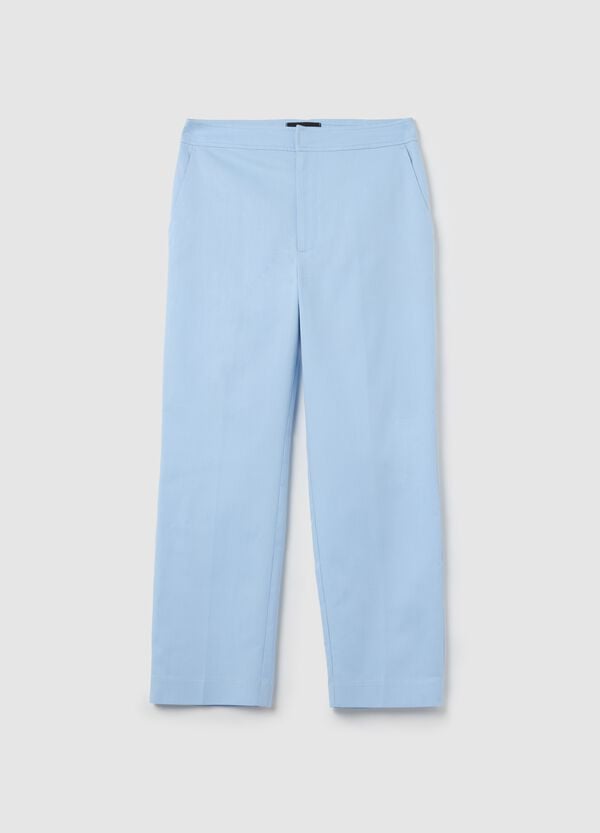 Ovs Pantalone regular fit in cotone e Lyocell