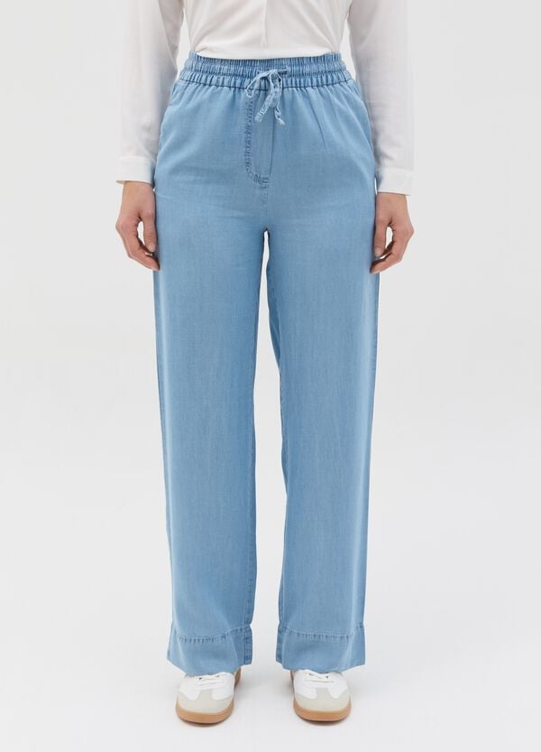 Ovs Pantalone Relaxed Fit In Lyocell