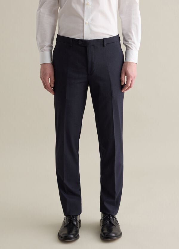 Ovs Pantalone Sartoriale Slim Fit Blu