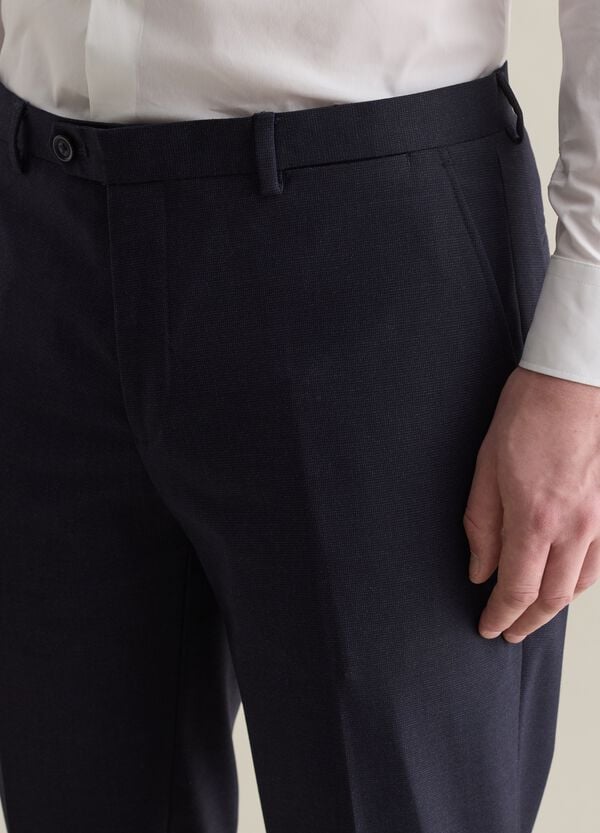 Ovs Pantalone Sartoriale Slim Fit Blu