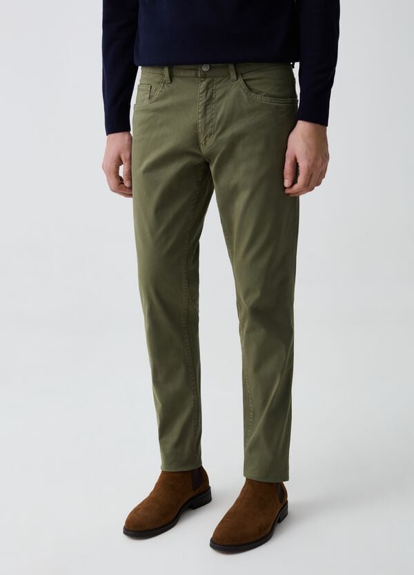 Ovs Pantalone Slim Fit Cinque Tasche